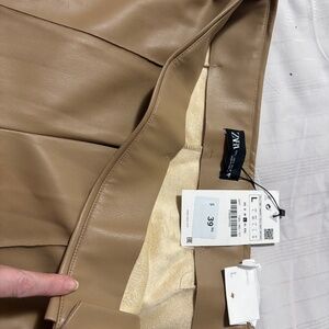 Zara faux leather leggings NWT